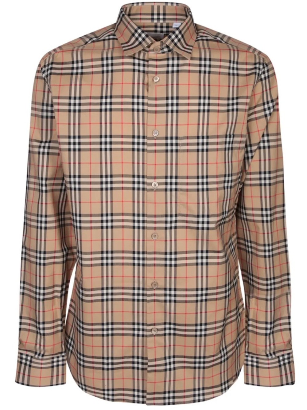 Burberry London Plaid Long-Sleeve Button-Down Shirt made in USA XL